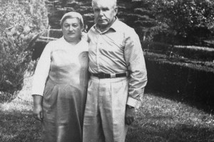 Берта Лясс с мужем Александром Морозовым. 1961 год. Венгрия.