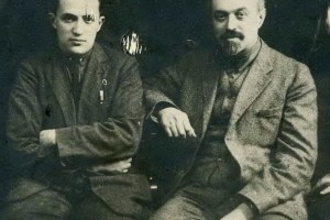 С.М. Лясс и Е.И. Липский - инженеры Рыбинского авиазавода № 26. 1928 год.